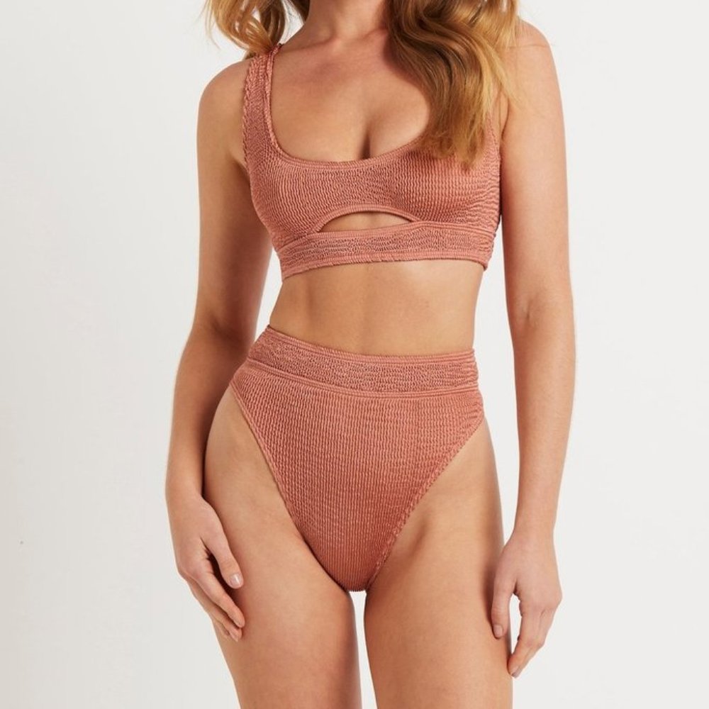 BOUND by Bond-Eye Coffee Cream Bikini Set - Picture 4 of 11